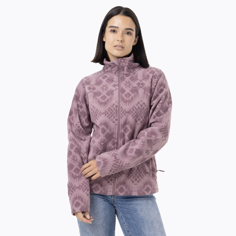 POLAR MUJER ALPA MICROFLEECE MORADO MERRELL - 5