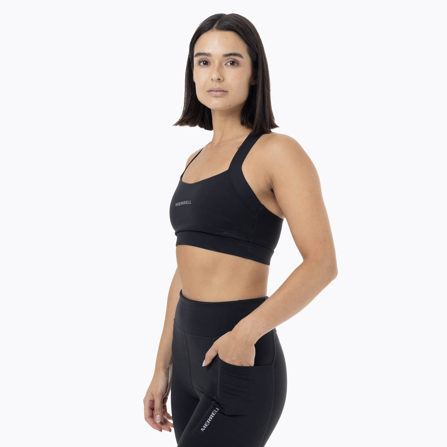 PETO MUJER SPORT BRA NEGRO MERRELL - 2