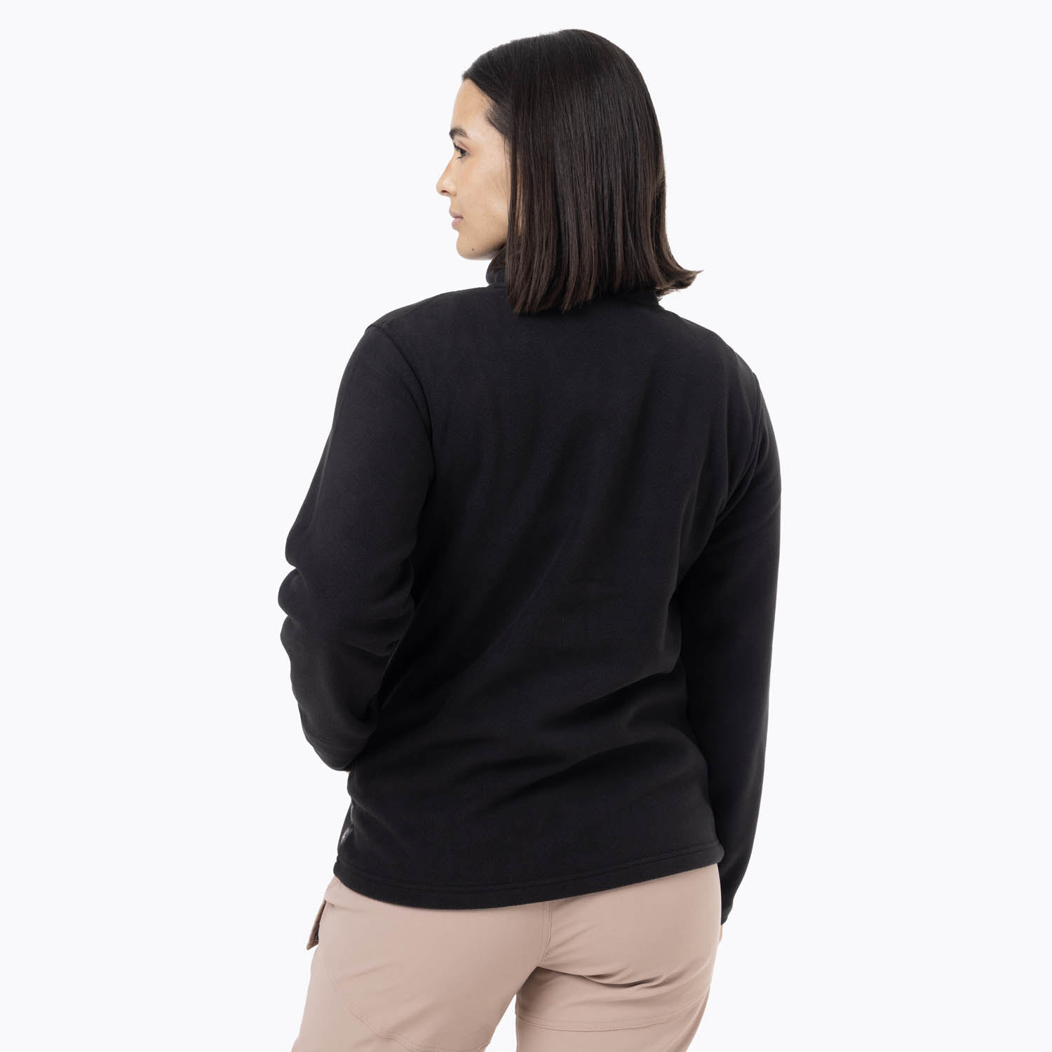 POLAR MUJER DECHES SNAP MICROFLEECE  NEGRO MERRELL - 4