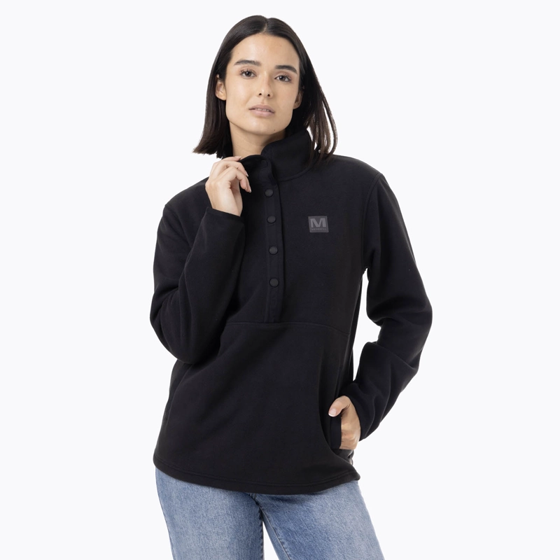 POLAR MUJER DECHES SNAP MICROFLEECE  NEGRO MERRELL - 8