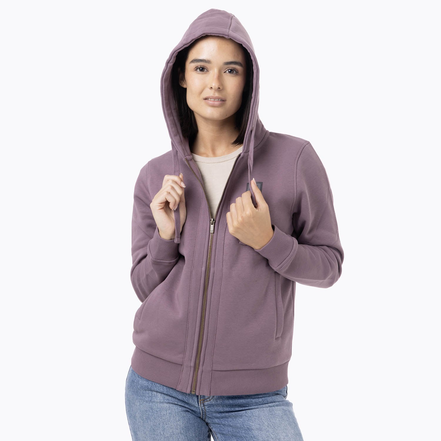 POLERON MUJER FZ HOODIE MORADO MERRELL - 4