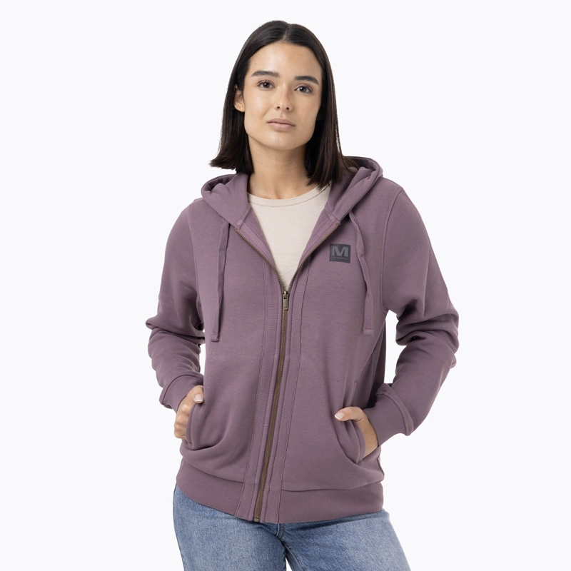 POLERON MUJER FZ HOODIE MORADO MERRELL - 7