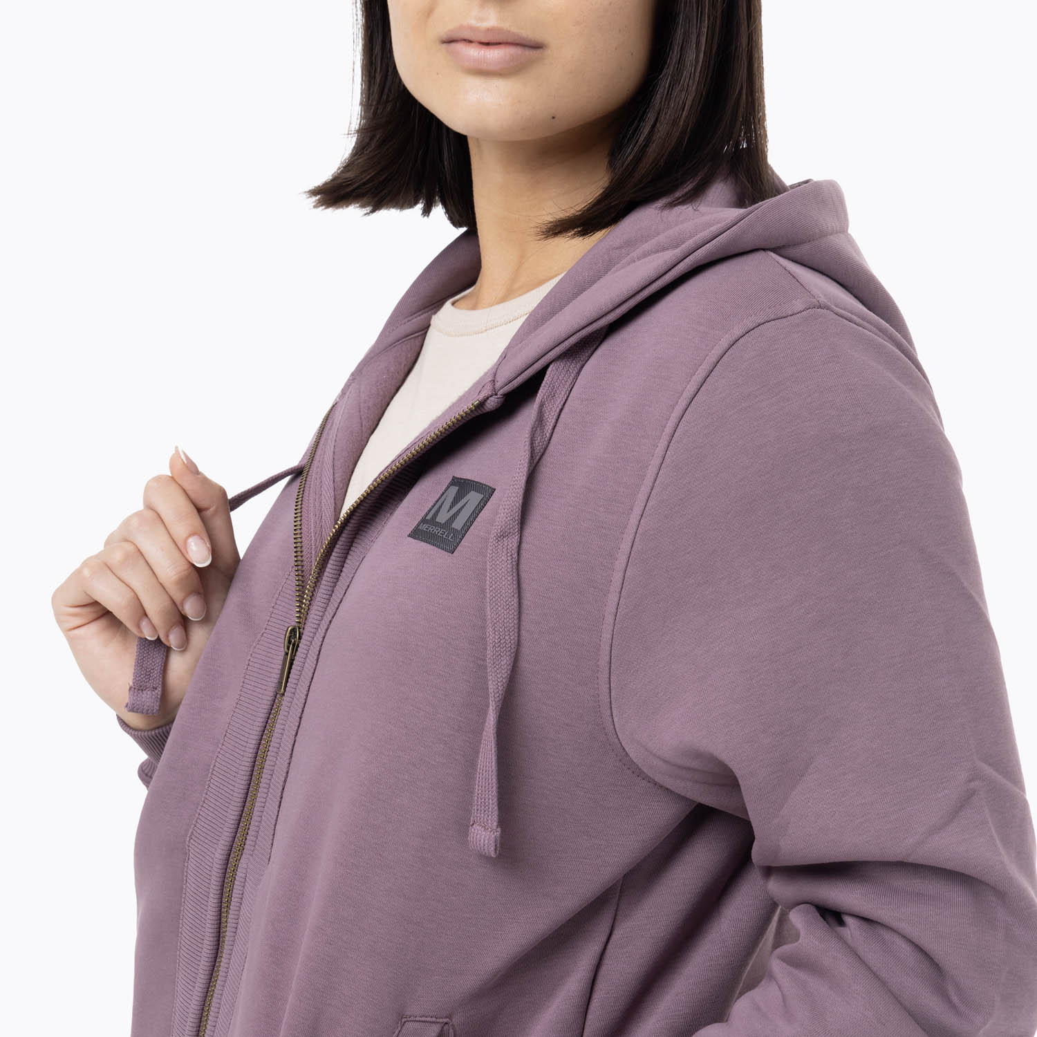 POLERON MUJER FZ HOODIE MORADO MERRELL - 9