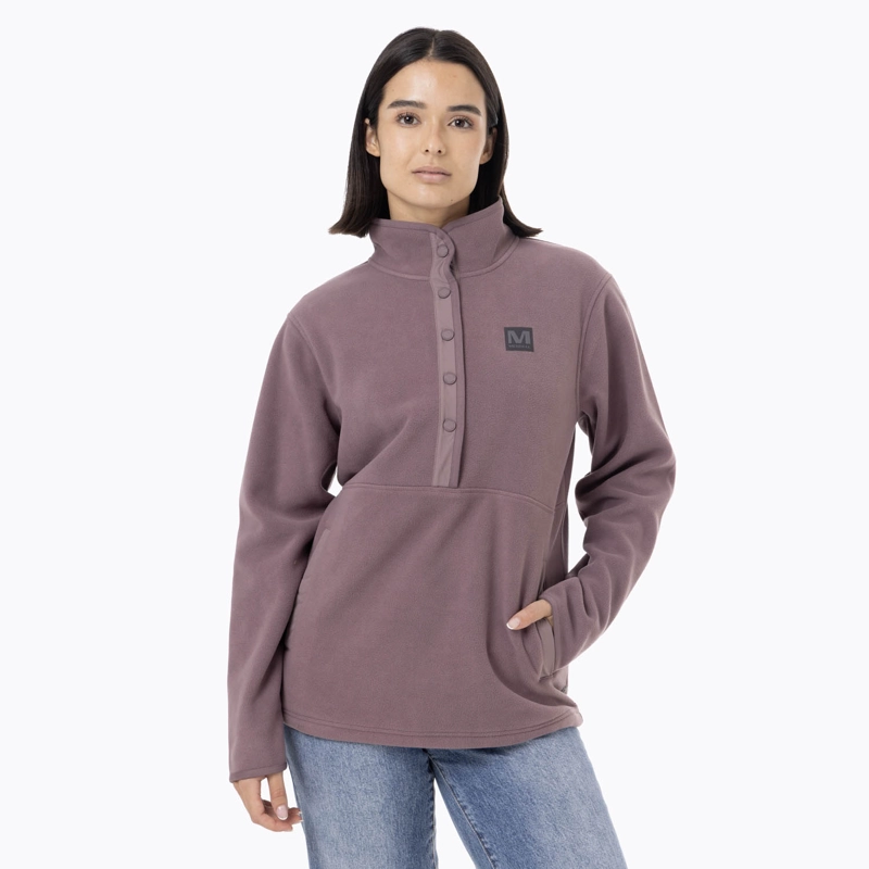 POLAR MUJER DECHES SNAP MICROFLEECE  MORADO MERRELL - 1