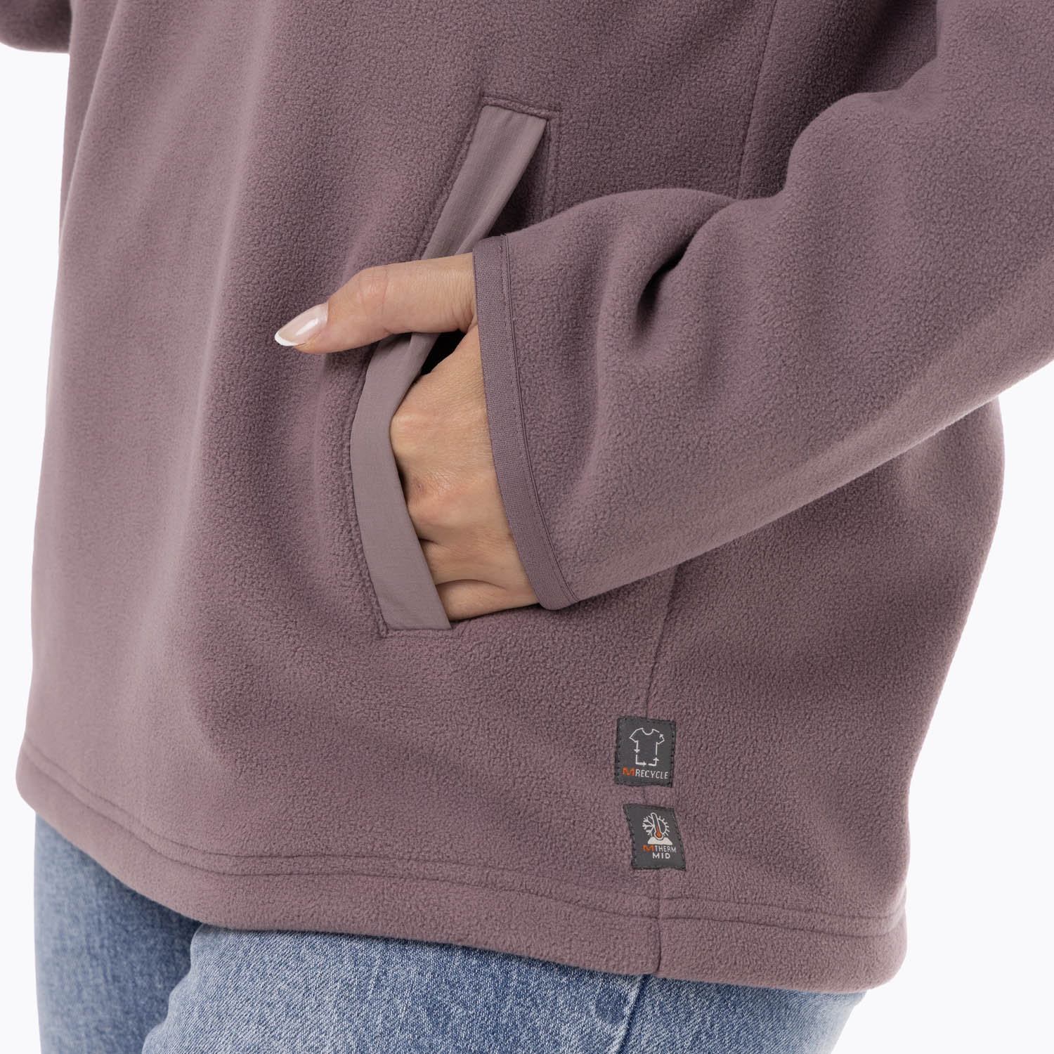 POLAR MUJER DECHES SNAP MICROFLEECE  MORADO MERRELL - 6