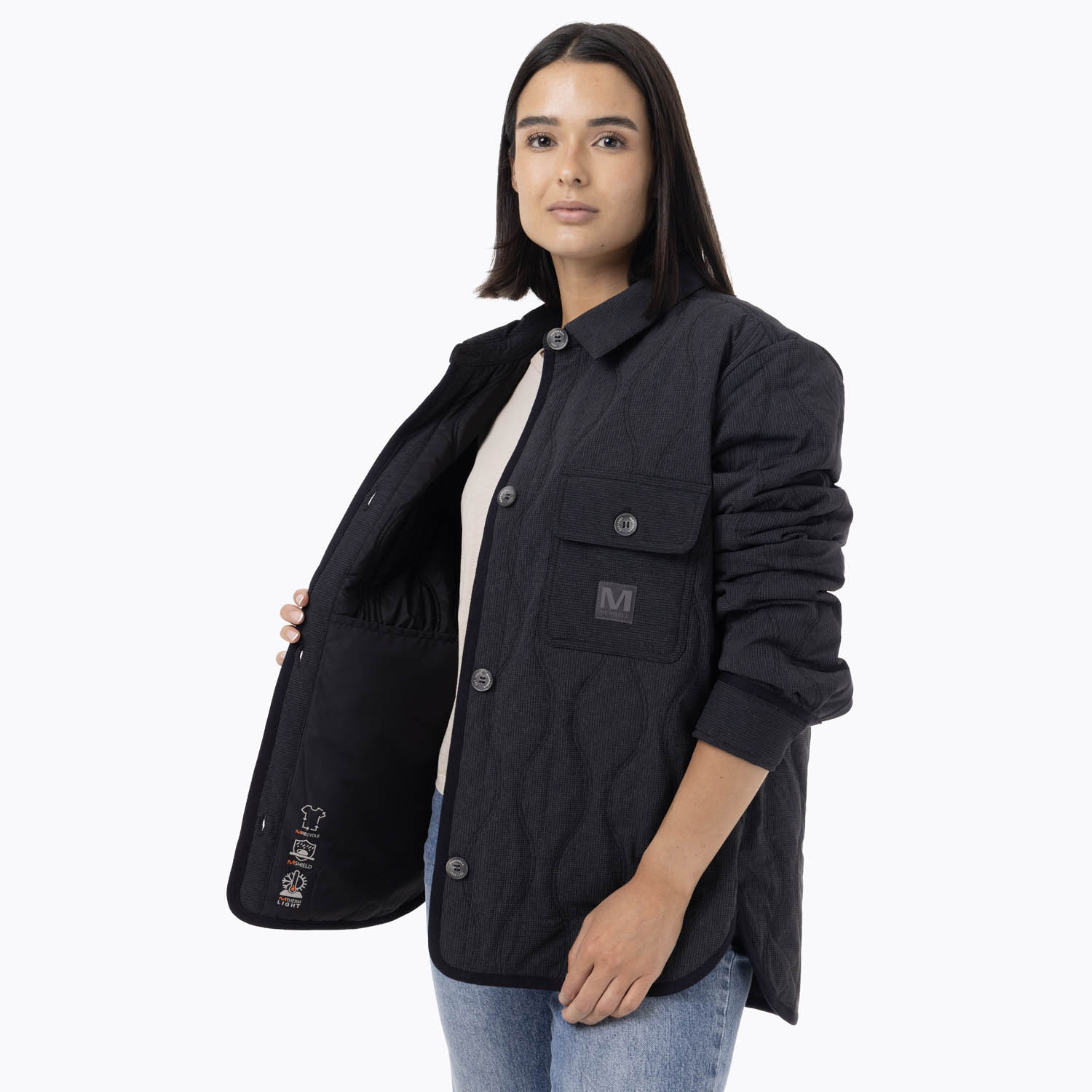 CHAQUETA MUJER FULL ZIPPER NEGRO MERRELL - 5