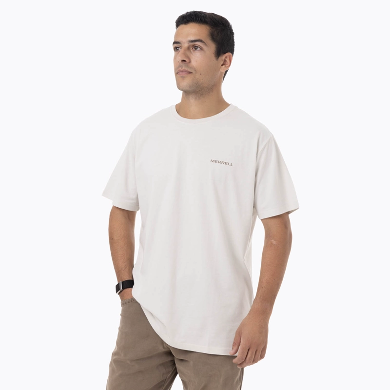 POLERA MANGA CORTA HOMBRE SAPAIS BEIGE MERRELL - 2