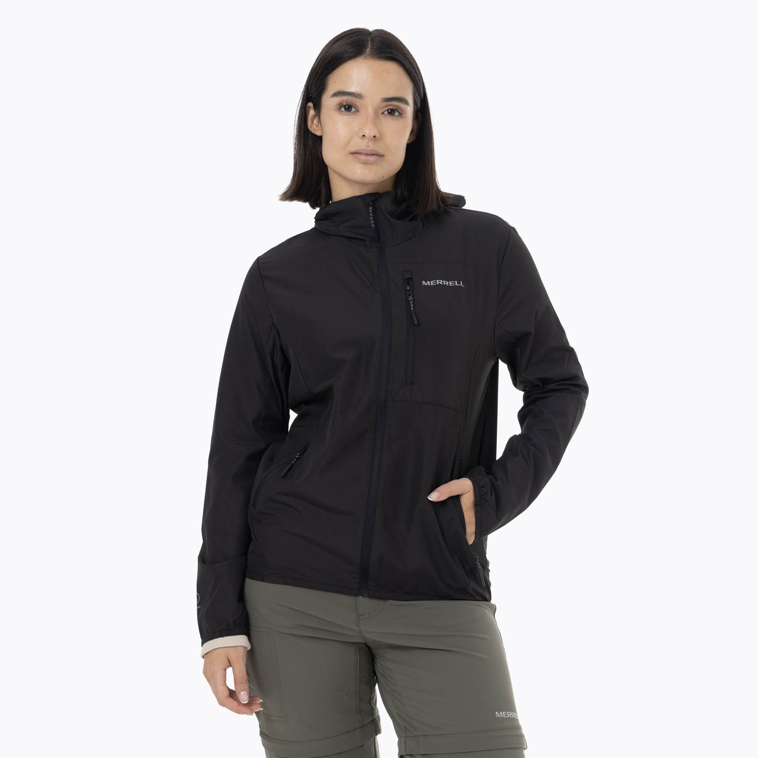 CORTAVIENTO MUJER TRAIL WIND NEGRO MERRELL - 1