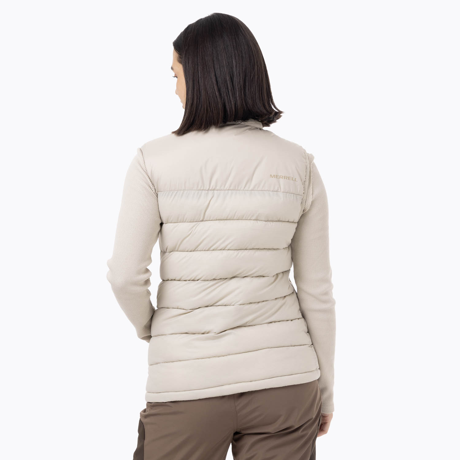 PARKA SM POLIAMIDA RECICLADA MUJER HAZEIS BEIGE MERRELL - 4