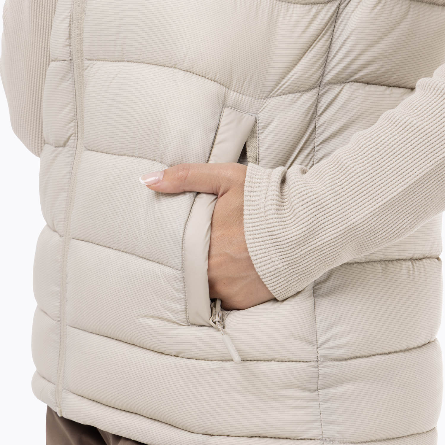 PARKA SM POLIAMIDA RECICLADA MUJER HAZEIS BEIGE MERRELL - 7