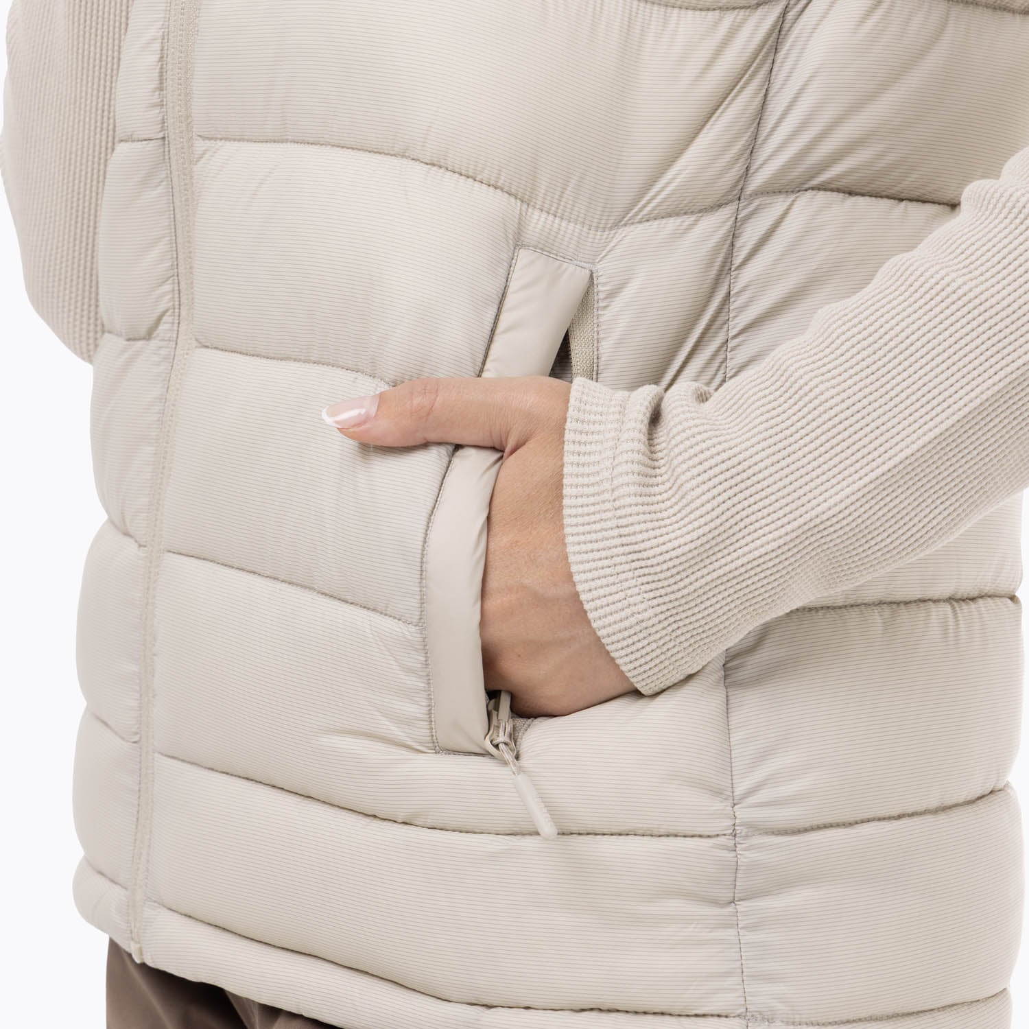 PARKA SM POLIAMIDA RECICLADA MUJER HAZEIS BEIGE MERRELL - 7