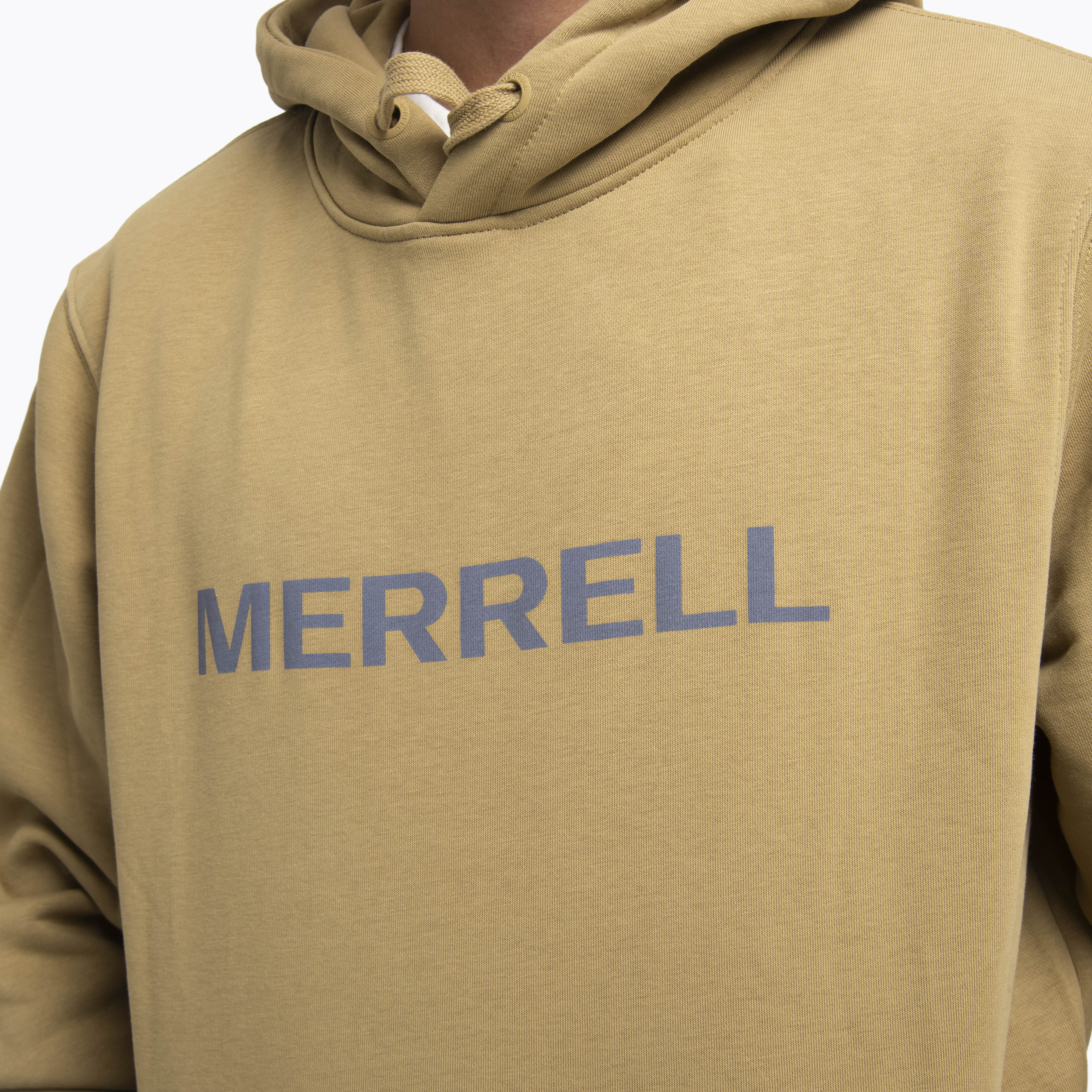 POLERON HOMBRE LOGO HOODIE MOSTAZA MERRELL - 5