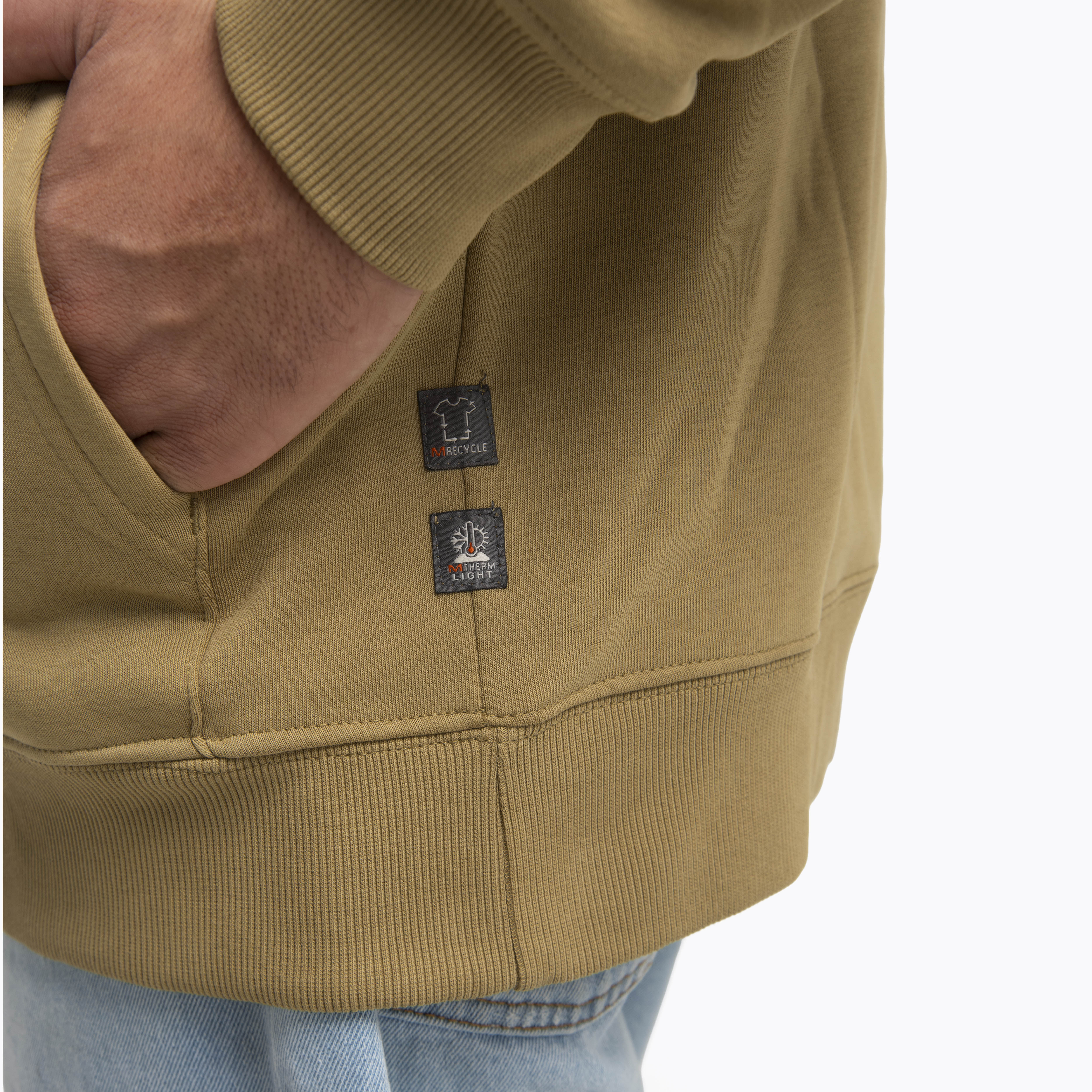 POLERON HOMBRE LOGO HOODIE MOSTAZA MERRELL - 6