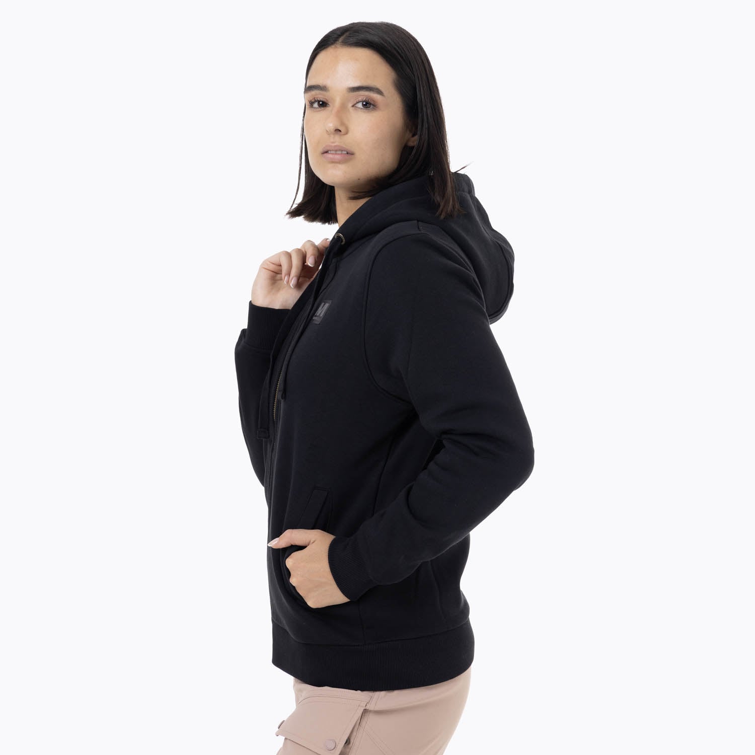 POLERON MUJER FZ HOODIE NEGRO MERRELL - 2