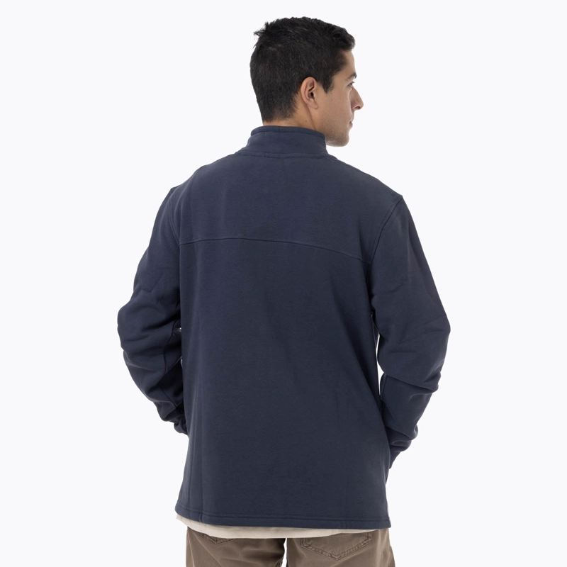 POLERON HOMBRE LEPAIS ZIP AZUL MERRELL - 4