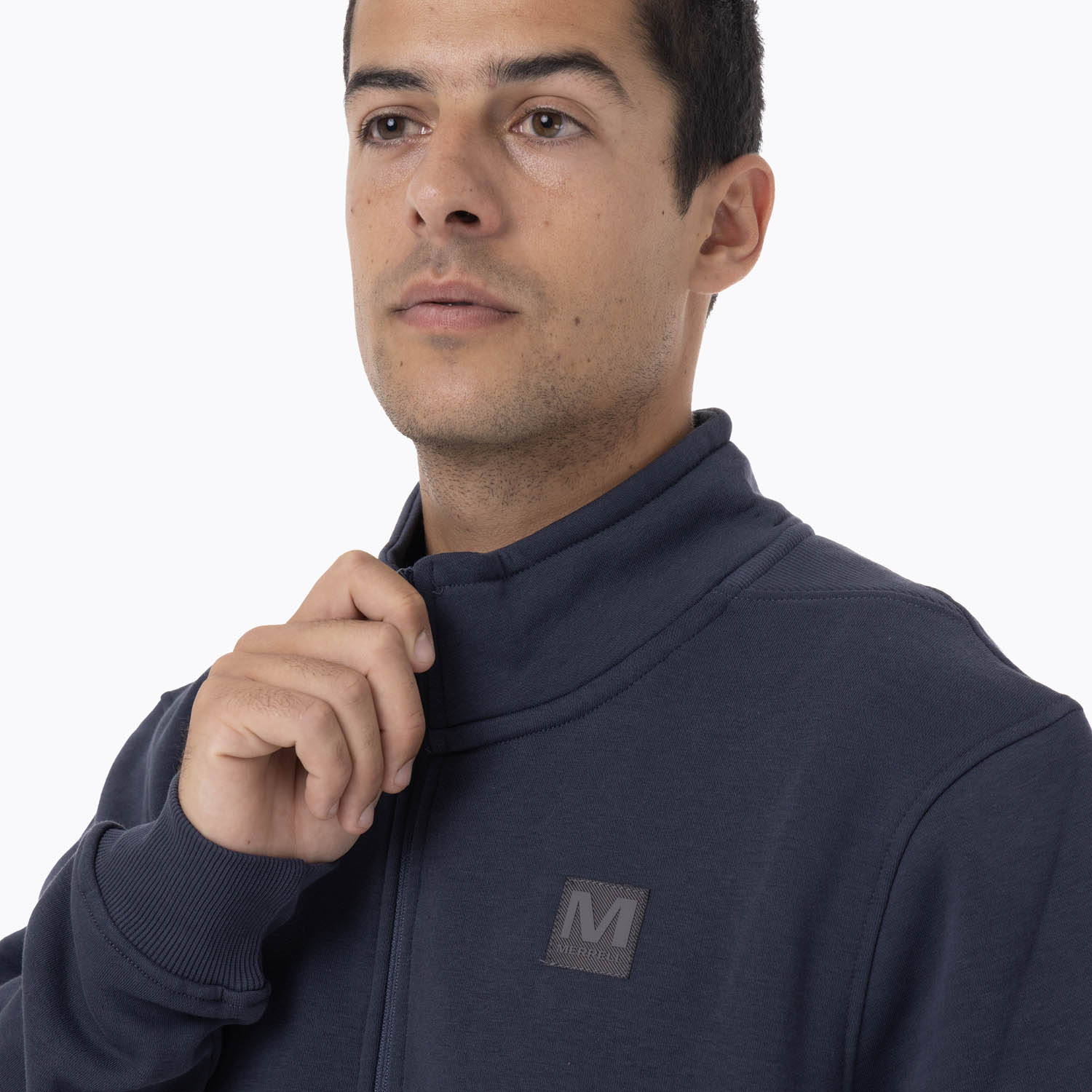 POLERON HOMBRE LEPAIS ZIP AZUL MERRELL - 5
