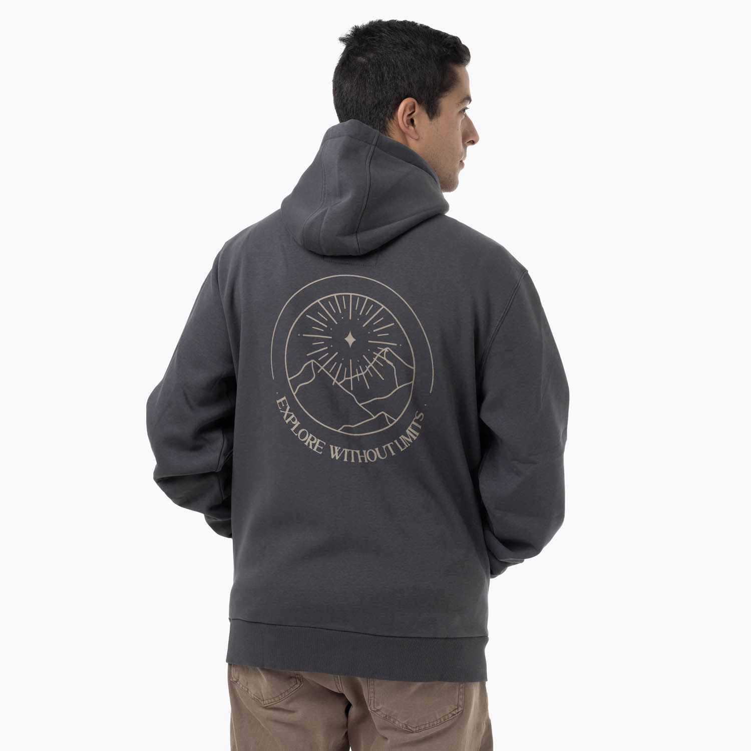 POLERON HOMBRE LEXYOS GRIS OSCURO MERRELL - 4
