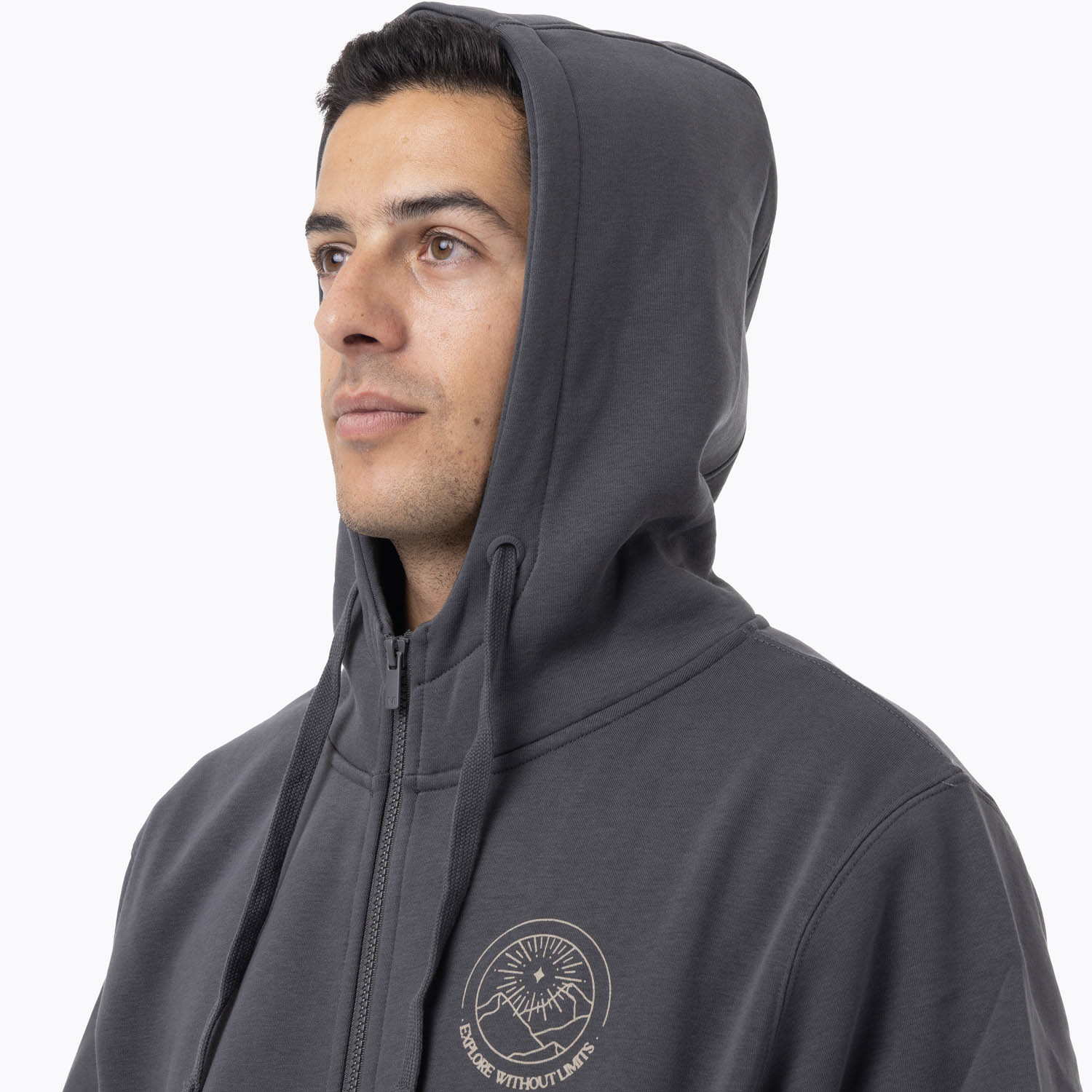 POLERON HOMBRE LEXYOS GRIS OSCURO MERRELL - 5
