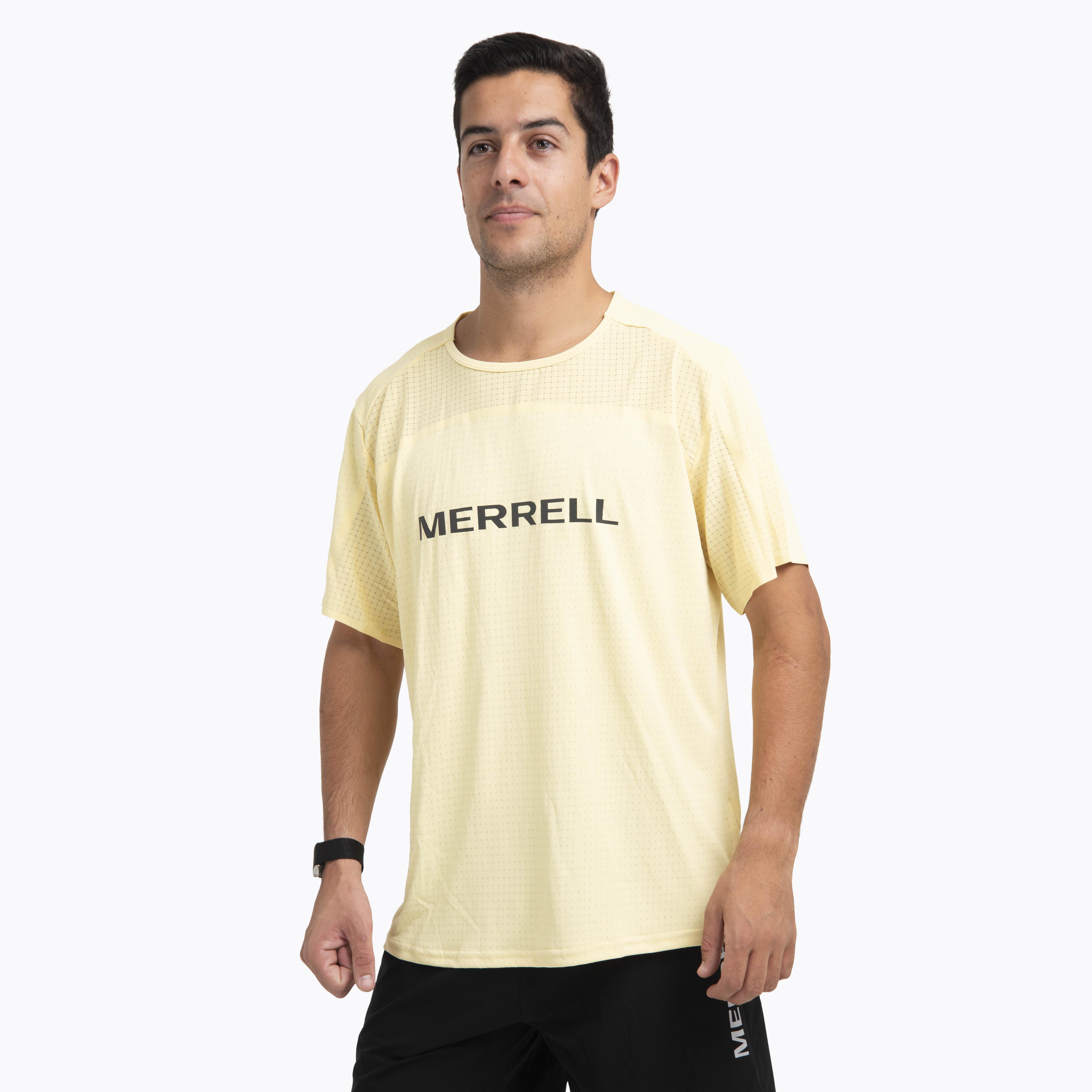 POLERA MANGA CORTA HOMBRE SWIFT TRAIL AMARILLO MERRELL - 2