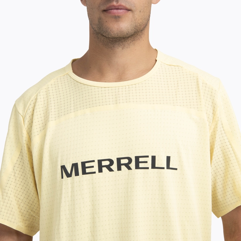 POLERA MANGA CORTA HOMBRE SWIFT TRAIL AMARILLO MERRELL - 5