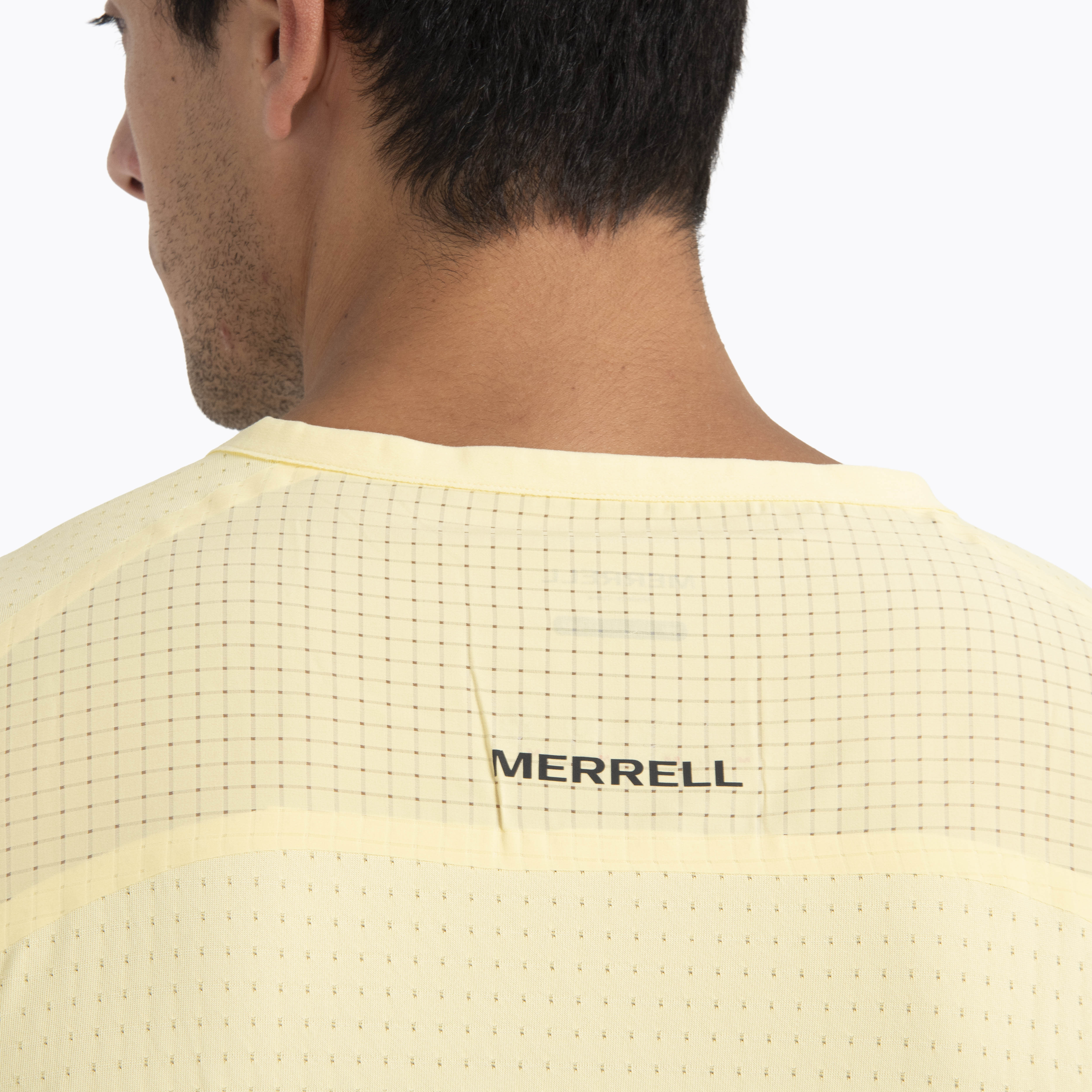 POLERA MANGA CORTA HOMBRE SWIFT TRAIL AMARILLO MERRELL - 7