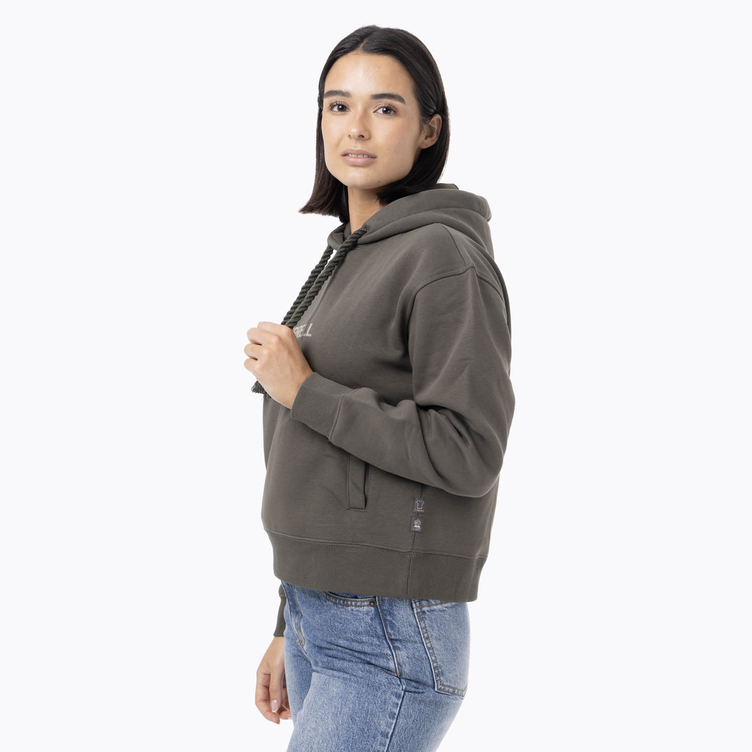 POLERON MUJER LOGO HOODIE VERDE MERRELL - 2