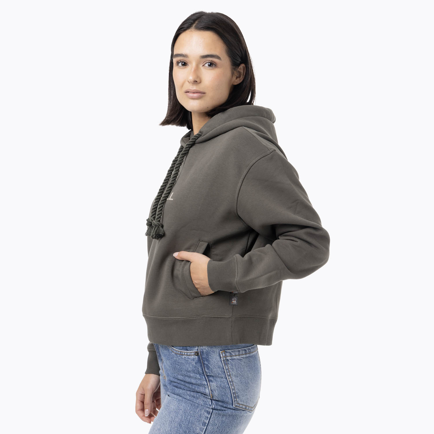 POLERON MUJER LOGO HOODIE VERDE MERRELL - 5