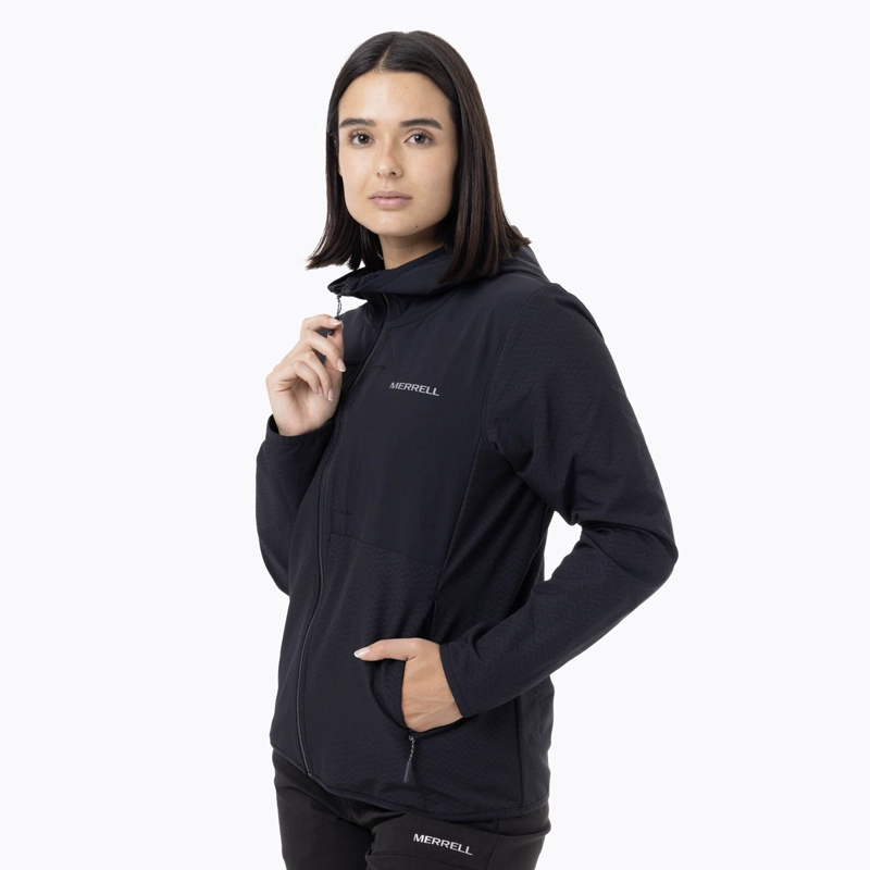 POLERON MUJER MEZEIS SOFTSHELL NEGRO MERRELL - 2