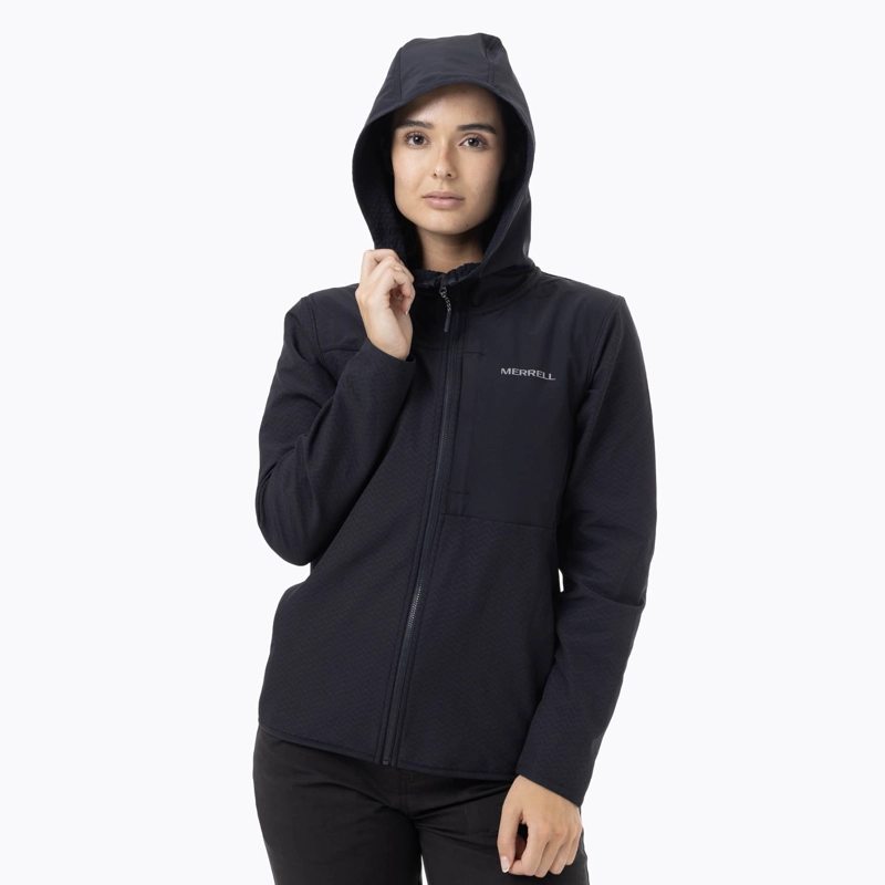 POLERON MUJER MEZEIS SOFTSHELL NEGRO MERRELL - 6