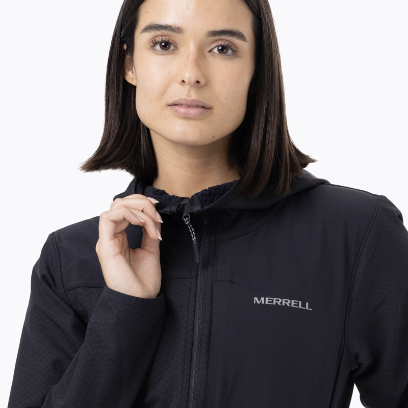 POLERON MUJER MEZEIS SOFTSHELL NEGRO MERRELL - 7