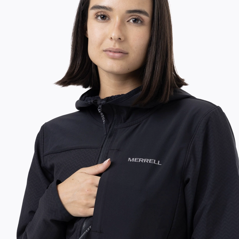 POLERON MUJER MEZEIS SOFTSHELL NEGRO MERRELL - 9