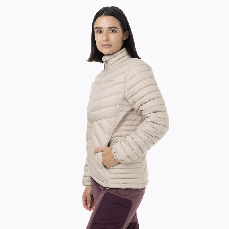 PARKA MUJER FULL ZIPPER BEIGE MERRELL - 2