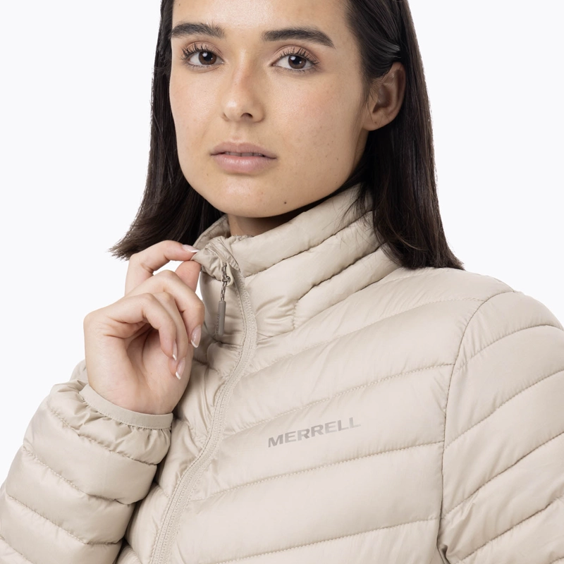 PARKA MUJER FULL ZIPPER BEIGE MERRELL - 7