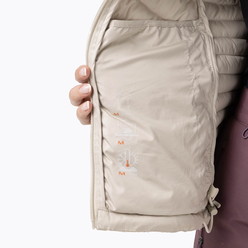 PARKA MUJER FULL ZIPPER BEIGE MERRELL - 9
