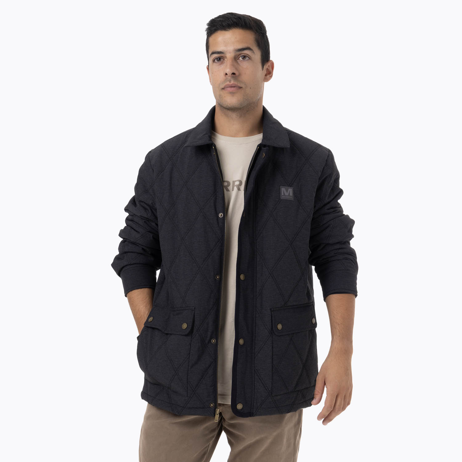 CHAQUETA HOMBRE HALEES FULL ZIPPER NEGRO MERRELL - 1