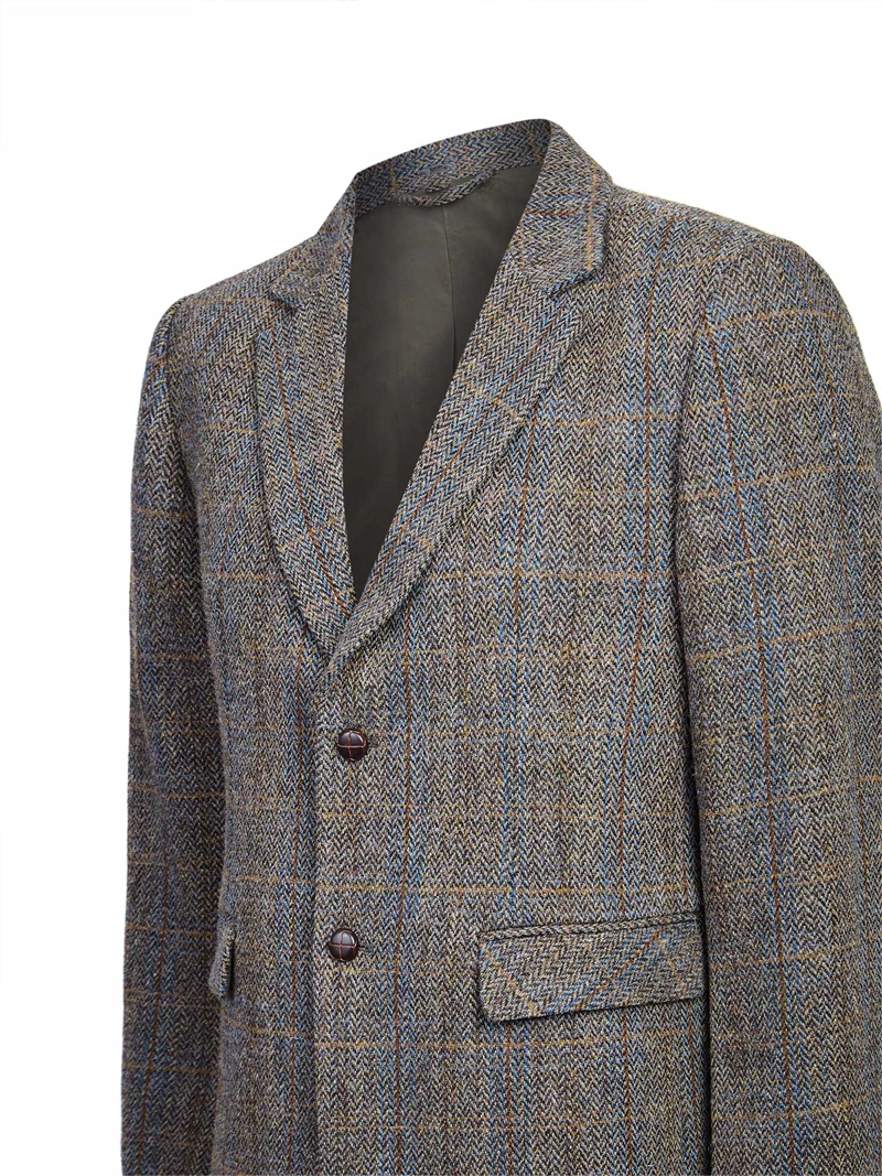 CHAQUETA HARRIS TWEED HOMBRE HARBLAZE GRIS ROCKFORD - 4