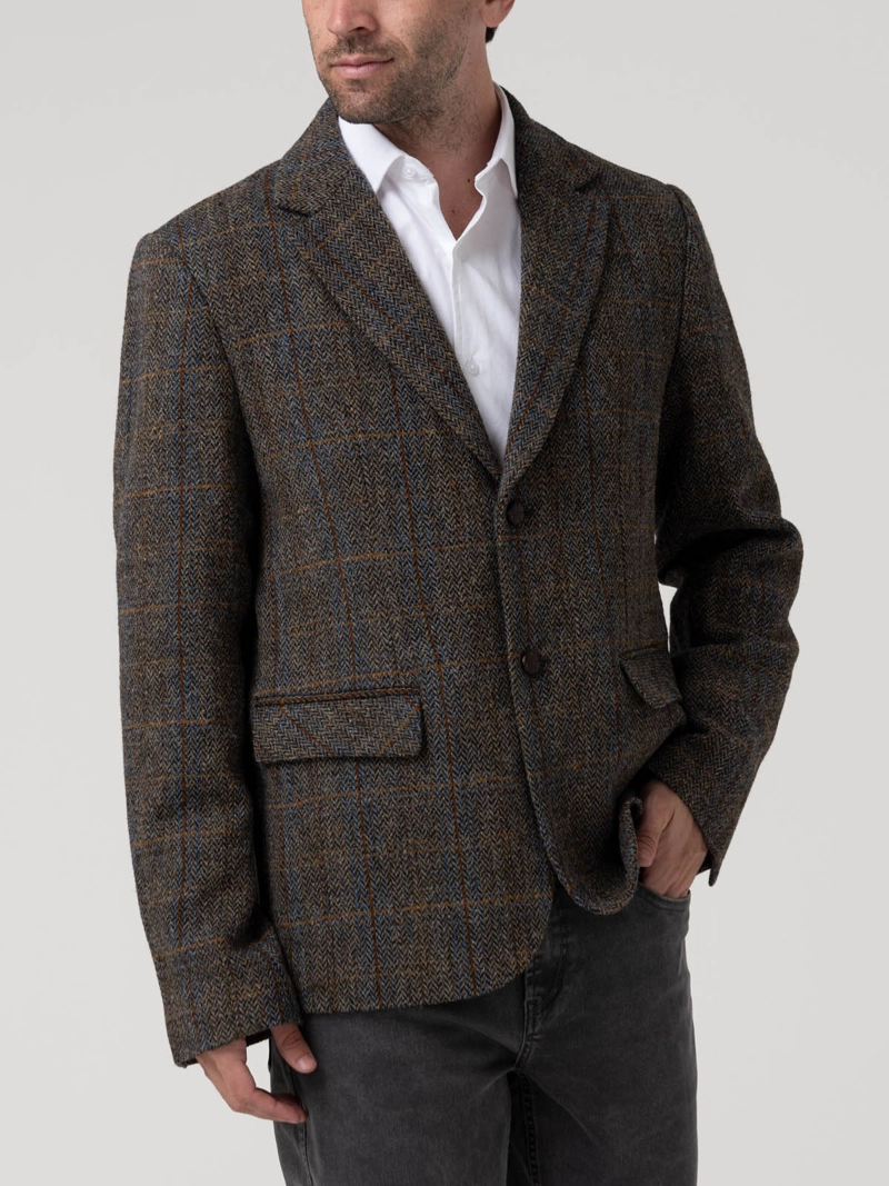 CHAQUETA HARRIS TWEED HOMBRE HARBLAZE GRIS ROCKFORD - 5