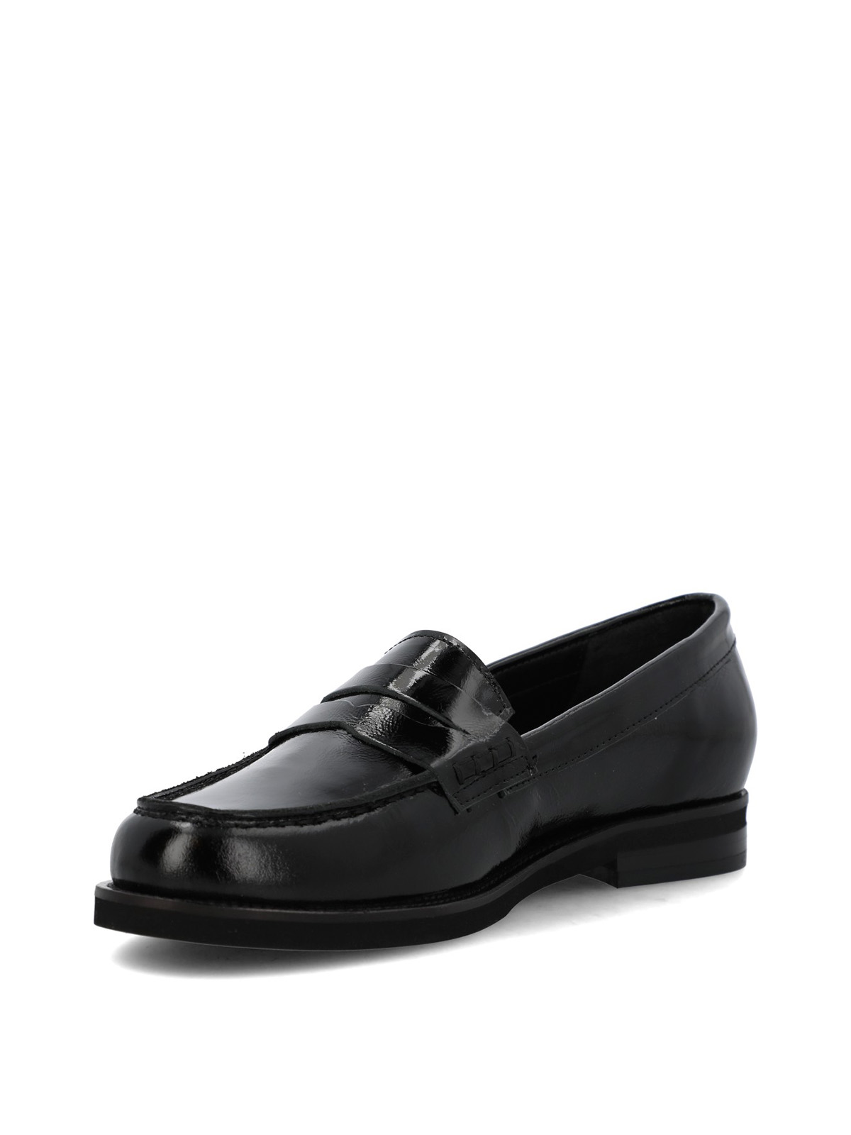 MOCASIN CUERO MUJER GAELA NEGRO HUSH PUPPIES - 6