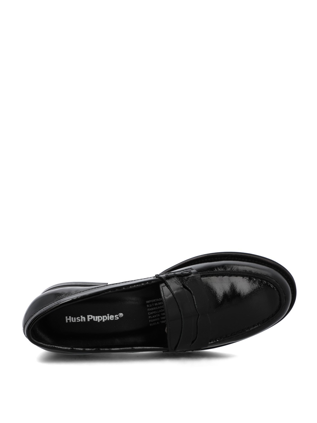 MOCASIN CUERO MUJER GAELA NEGRO HUSH PUPPIES - 8