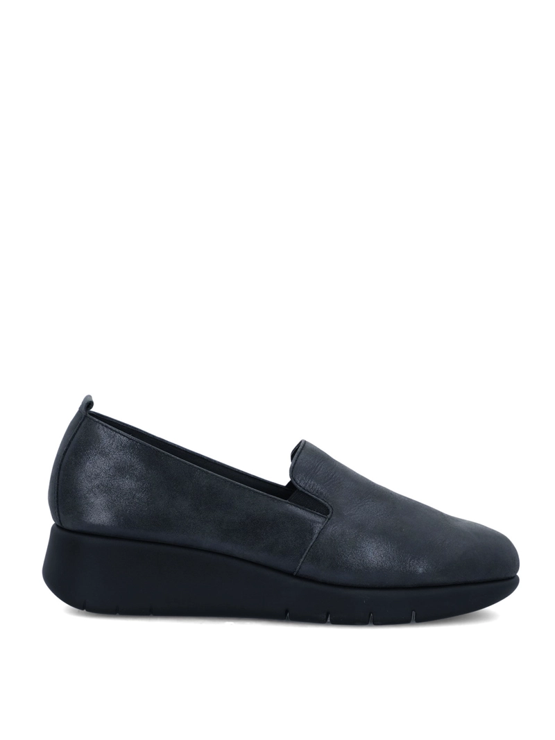 SLIP ON CUERO MUJER JUDITA METALIZADO HUSH PUPPIES - 1