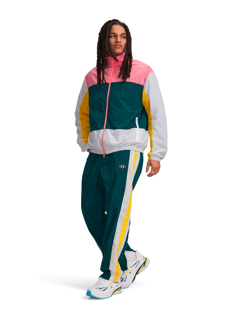 CHAQUETA UA ICON WOVEN TRACK FULL ZIP ROSADO HOMBRE UNDER ARMOUR - 4