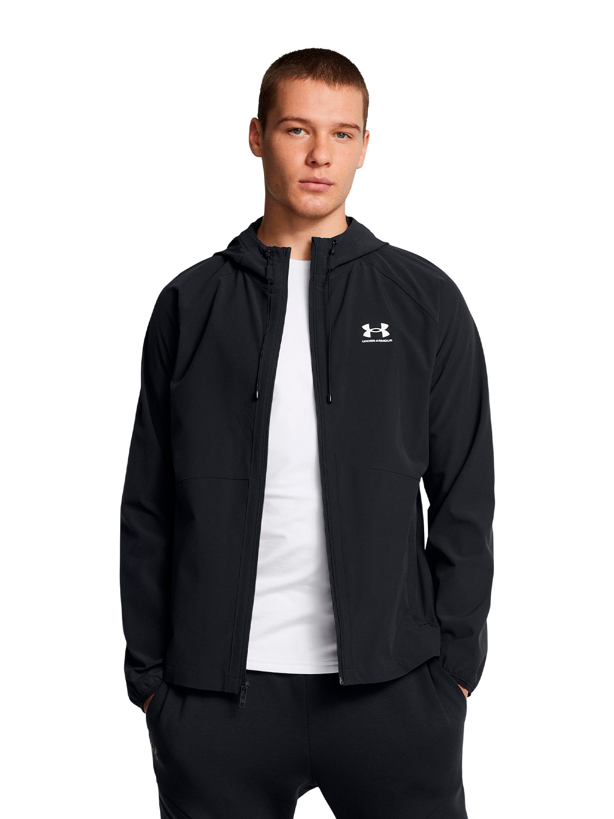 CHAQUETA UA STRETCH WOVEN NEGRO HOMBRE UNDER ARMOUR - 4
