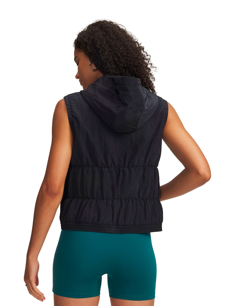 PARKA S/M UA RIVAL WOVEN BUNGEE VEST NEGRO MUJER UNDER ARMOUR - 2