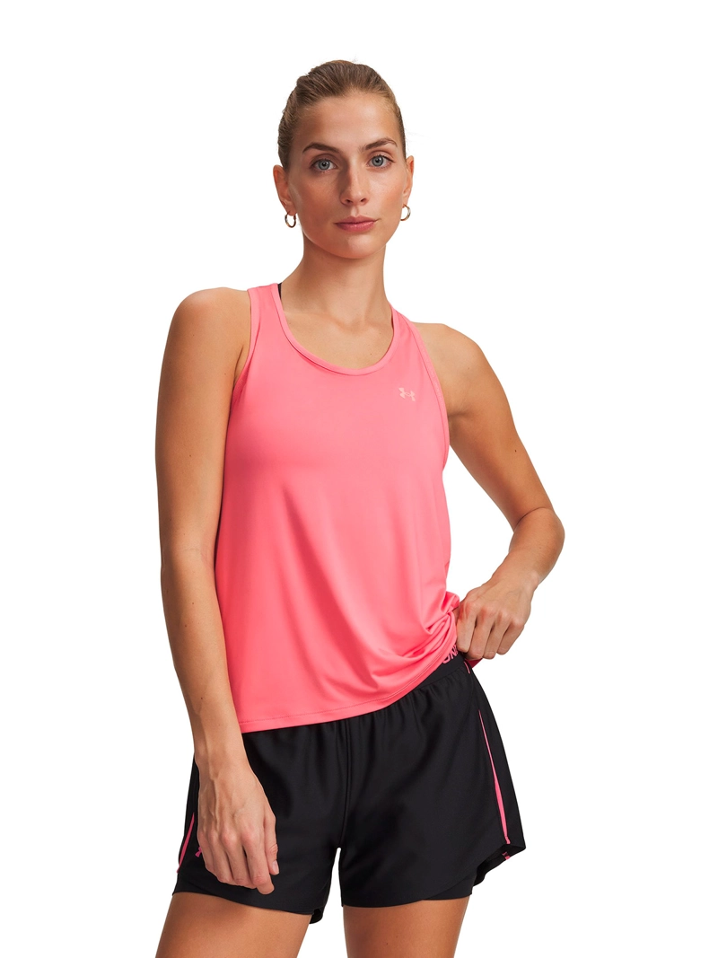 UNDER ARMOUR POLERA S/M UA TECH KNOCKOUT ROSADO MUJER UNDER ARMOUR