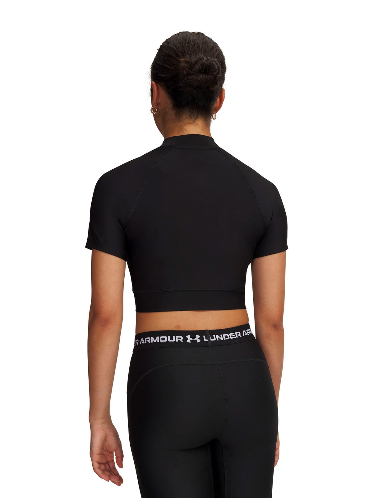 PRIMERA CAPASUPERIOR UA HEATGEAR CROP MOCK NEGRO MUJER UNDER ARMOUR - 2