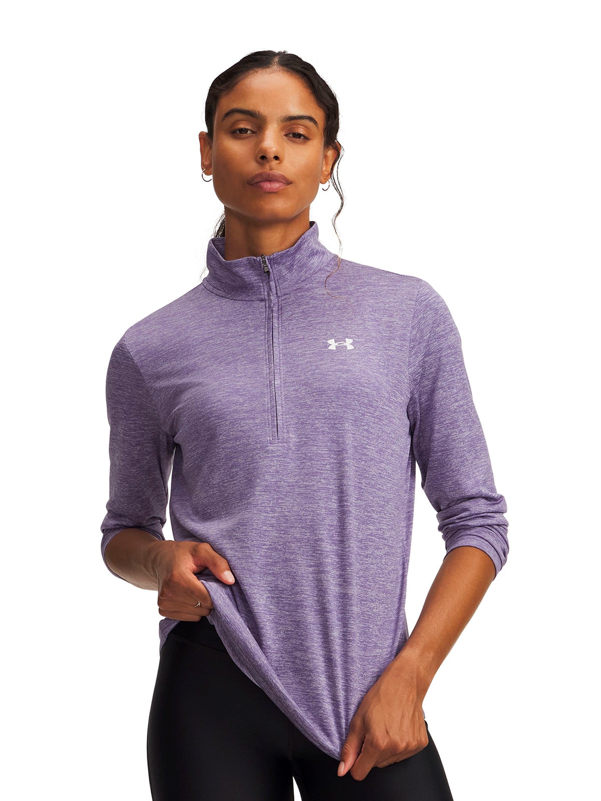 POLERON UA TECH TWIST MORADO MUJER UNDER ARMOUR - 1