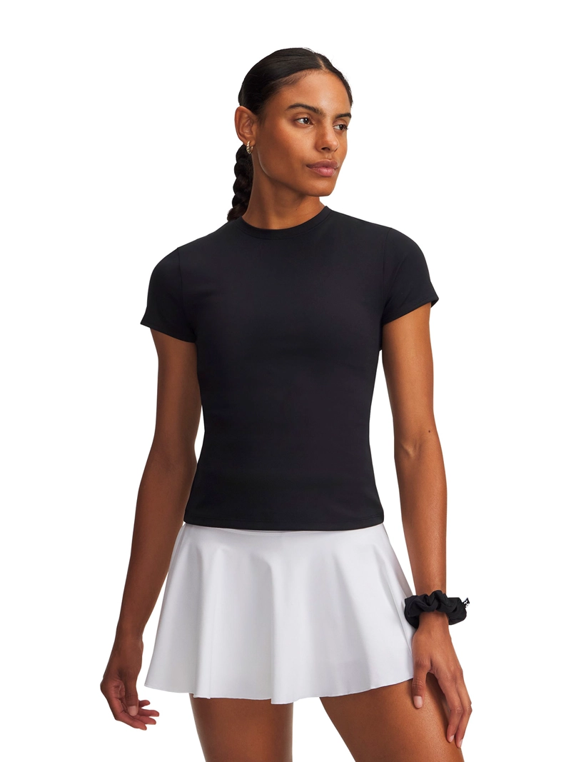 UNDER ARMOUR POLERA M/C UA MOTION FITTED NEGRO MUJER UNDER ARMOUR
