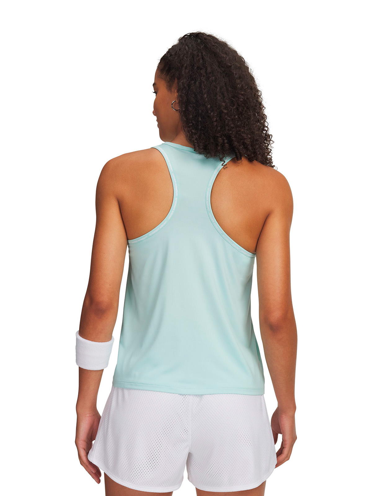 POLERA S/M UA TECH KNOCKOUT VERDE MUJER UNDER ARMOUR - 2