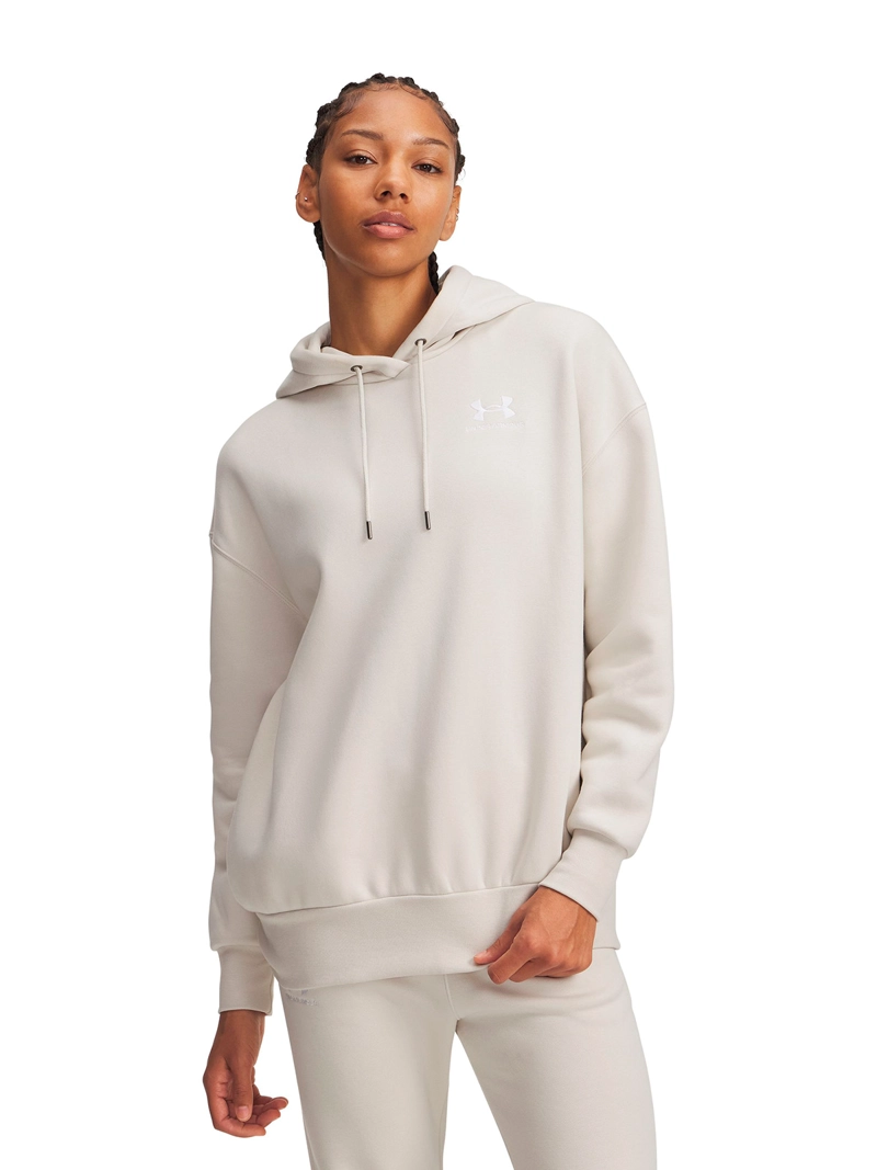 UNDER ARMOUR POLERONE OVERSIZED UA ICON FLEEC BLANCO MUJER UNDER ARMOUR