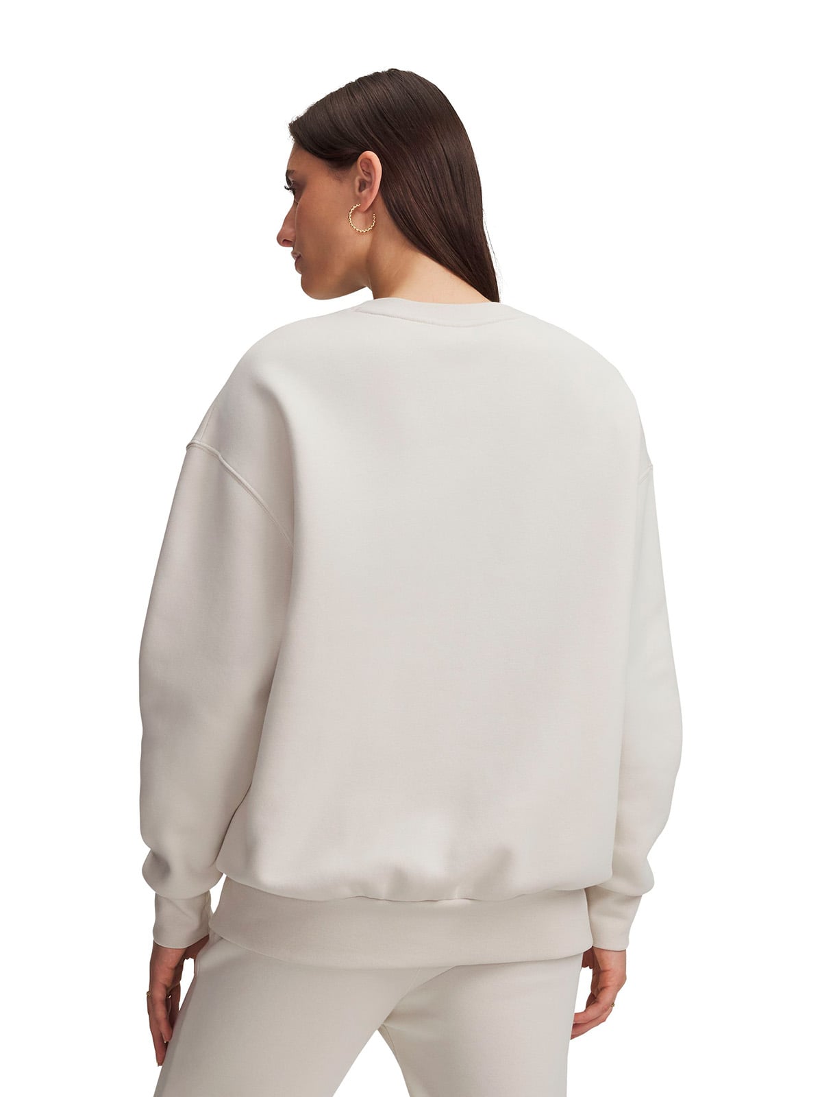POLERON UA ICON FLEECE OVERSIZED BLANCO MUJER UNDER ARMOUR - 2